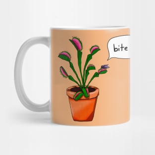 Bite Me Venus Flytrap - Orange Mug